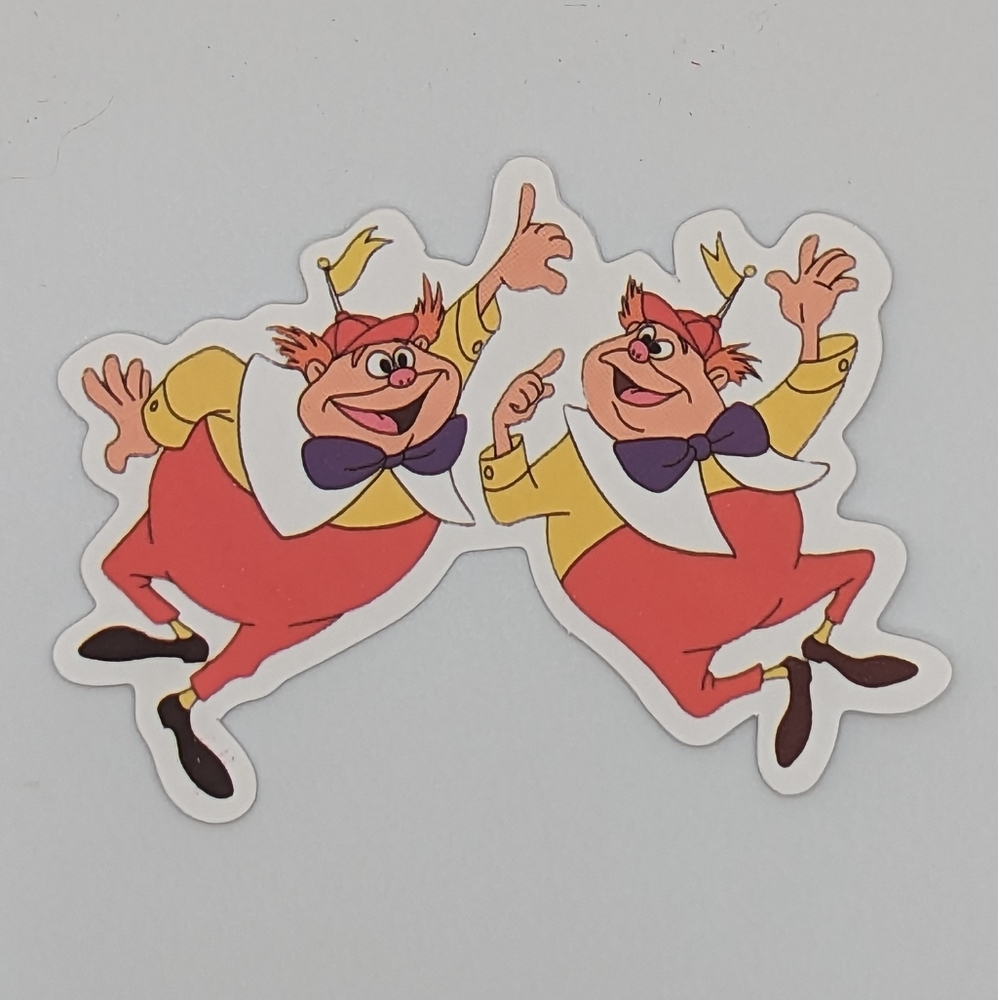 Tweedle Dee and Tweedle Dum Sticker